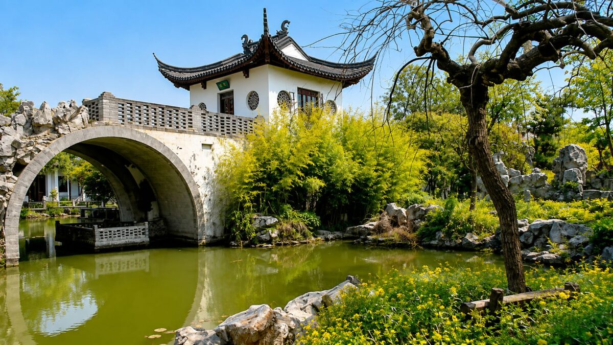 Wasserstadt Zhujiajiao: Kezhi Yuan-Garten